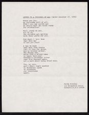 Poem entitled Letter to a prisoner of War (dated December 17, 1946) and Translated letter from Otto Baumann to Barbara Hock