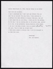 Translated letter from Otto Baumann to Barbara Baumann, March 31, 1946
