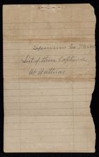 Report of Captain Thomas Sparrow, Washington Grays