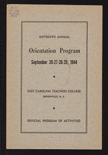 Freshman orientation program, 1944