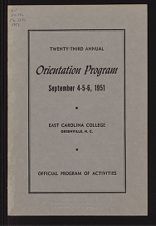 Freshman orientation program, 1951