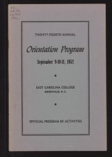 Freshman orientation program, 1952