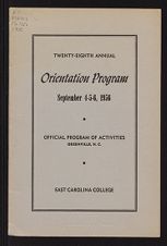 Freshman orientation program, 1956