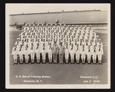 Photographs of Frank M. Frazitta, the U.S. Naval Training Station at Sampson, NY, and Life on board USS WISEMAN