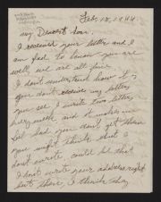 WWII Correspondence with U.S. Navy Electrician's Mate
