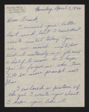 WWII Correspondence with U.S. Navy Electrician's Mate