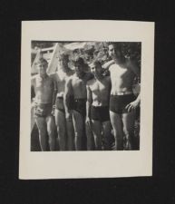 Sailors at swimming pool