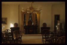 Davidson College. Color Photo. Interior of a building.