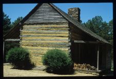 Cabin. Color photo. 