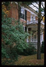 Side view of house. Color photo. 