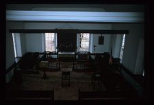Interior of court house.