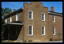 Brick building. Color photo.