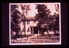 House. Black and white photo. 