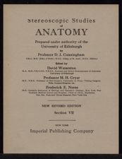 Stereoscopic Studies of Anatomy