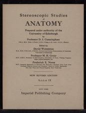 Stereoscopic Studies of Anatomy