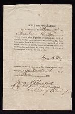 Oath of Allegiance of M. A. Foy