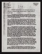 Affidavit of an airman captured by the Japanese (1943-1945, 1946)