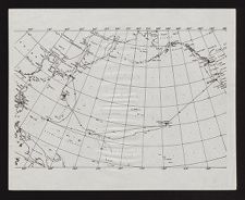 Map of SARATOGA's voyages (undated)