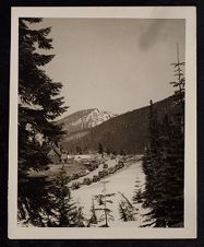 USS Saratoga ski party at Mt. Ranier (1945) 