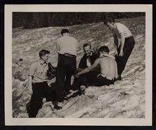 USS Saratoga ski party at Mt. Ranier (1945)