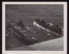 HMS Victorious with USS Cimarron (AO-22)