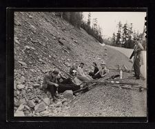 USS Saratoga crew on a ski trip