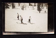 USS Saratoga crew on a ski trip