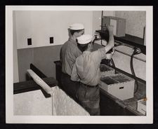Crew in Navy photo lab