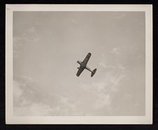 Warplane in sky