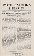 North Carolina Libraries, Vol. 7,  no. 1