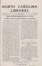 North Carolina Libraries, Vol. 7,  no. 2