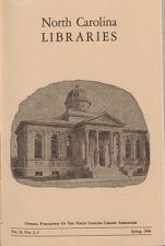 North Carolina Libraries, Vol. 24,  no. 2 & 3