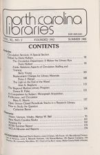 North Carolina Libraries, Vol. 40,  no. 2