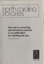 North Carolina Libraries, Vol. 41,  no. 4