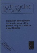 North Carolina Libraries, Vol. 43,  no. 1