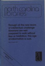 North Carolina Libraries, Vol. 43,  no. 4