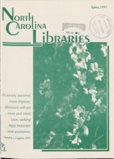 North Carolina Libraries, Vol. 49,  no. 1