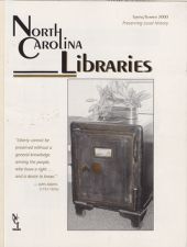 North Carolina Libraries, Vol. 58,  no. 1