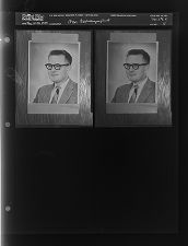 Man re-photographed (2 Negatives) November 18-20, 1959 [Sleeve 11, Folder c, Box 19]