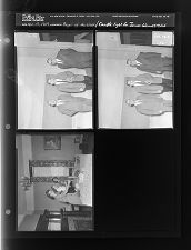 Player of the week; Candle light for Junior Women's club (3 Negatives (November 19, 1959) [Sleeve 12, Folder c, Box 19]