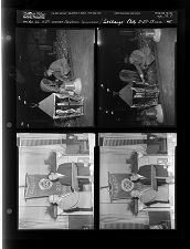 Christmas decorations; Exchange Club (4 Negatives (November 26, 1959) [Sleeve 45, Folder c, Box 19]