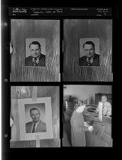 Re-photograph; Lady at Bank (4 Negatives (December 2, 1959) [Sleeve 7, Folder d, Box 19]