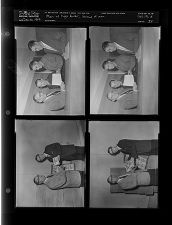 Men with light bulbs; Group of men (4 Negatives (December 10, 1959) [Sleeve 34, Folder d, Box 19]