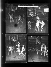 Basketball: E.C.C. vs. McCary; E.C.C. vs. Atlantic Christian; Conley Tournament Finalist (4 Negatives) 1950s, undated [Sleeve 22, Folder b, Box 20]