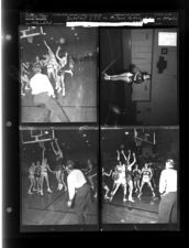 Basketball: E.C.C. vs. McCary; Ayden; E.C.C. vs. Atlantic Christian (4 Negatives) 1950s, undated [Sleeve 23, Folder b, Box 20]