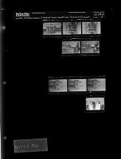 Group of men meeting; Portrait of a couple (9 Negatives), April 4-5, 1966 [Sleeve 12, Folder d, Box 39]