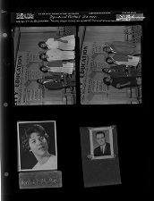 Young man wins a award; Portrait of a woman; Reproduced portrait of a man (4 Negatives), April 27-29, 1966 [Sleeve 65, Folder d, Box 39]
