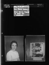 Mrs. Rachel Kinlaw; Silver Service Award presented to State Art Museum (2 Negatives) (June 3, 1963) [Sleeve 1, Folder a, Box 30]