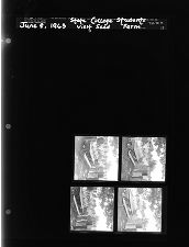 State College students visit seed farm (4 Negatives) (June 8, 1963) [Sleeve 18, Folder a, Box 30]