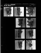 Automobile wreck (9 Negatives), July 8-10, 1963 [Sleeve 13, Folder b, Box 30]